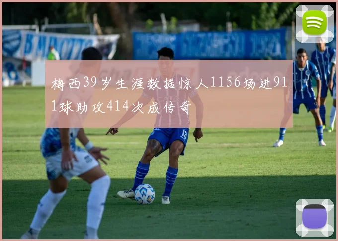 梅西39岁生涯数据惊人1156场进911球助攻414次成传奇
